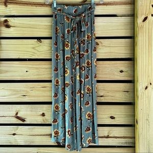 Sunflower Wide Leg Flowy Pants